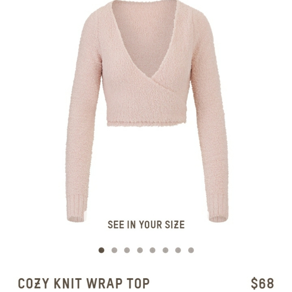 Skims COZY KNIT WRAP TOP 2x sold out!